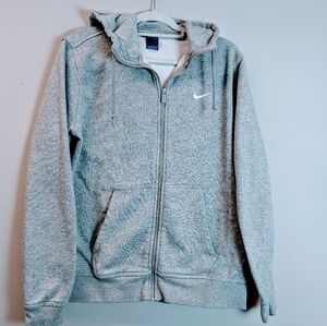 Men's Grey Zip Up Hoodie Size L